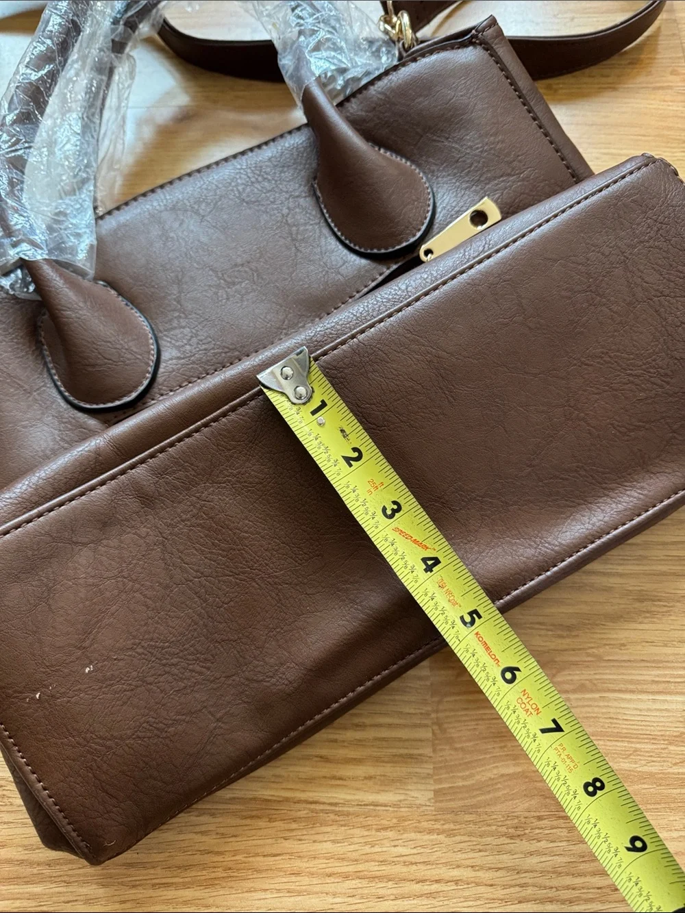 Michael Kors Chocolate Brown Leather Satchel with Gold Logo 🔅